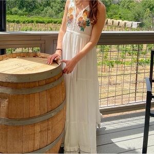 Tickets To Paradise White Embroidered Maxi Dress Lulus